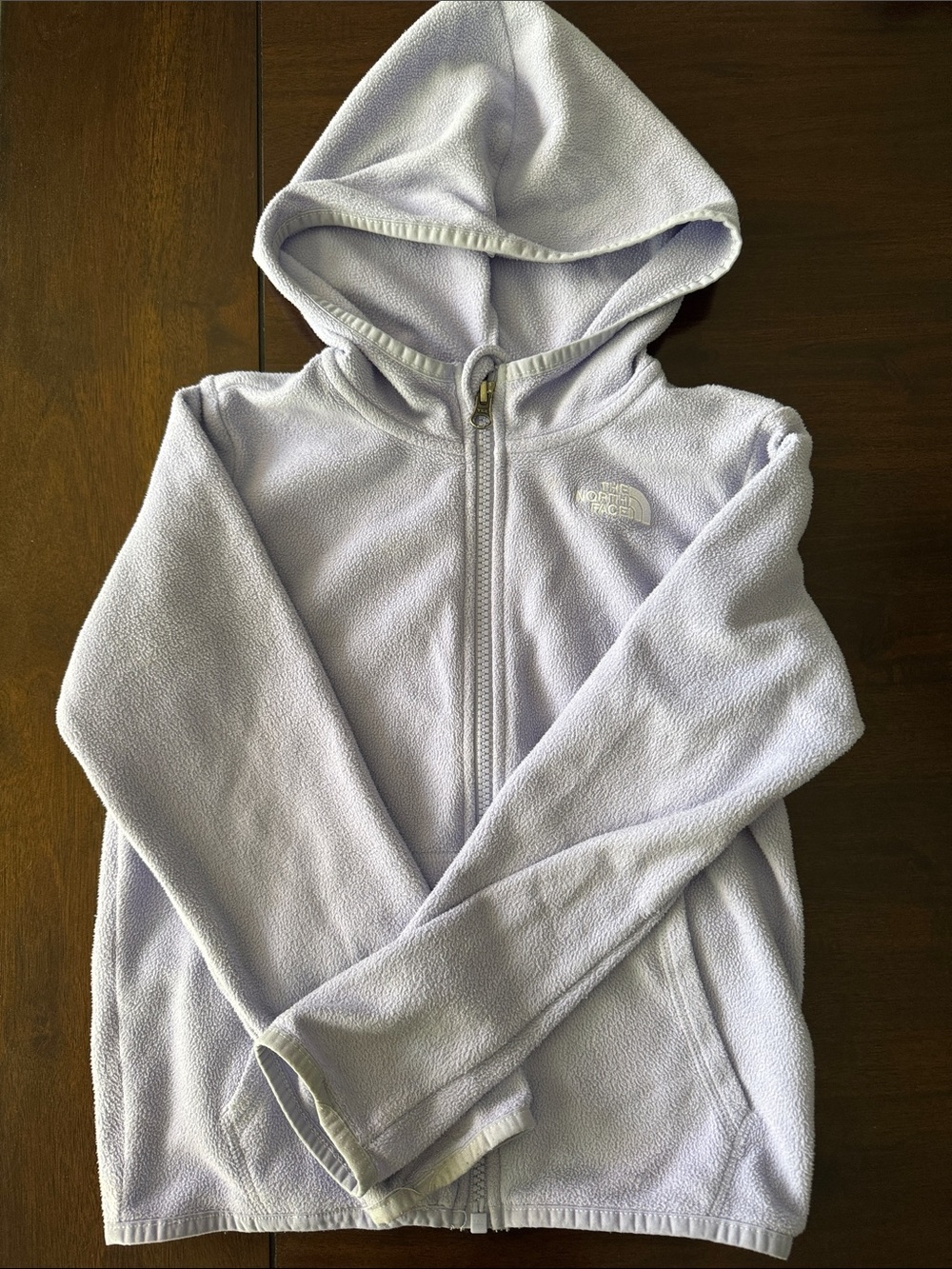 The North Face Kids Light Lavender Hooded Fleece Jacket